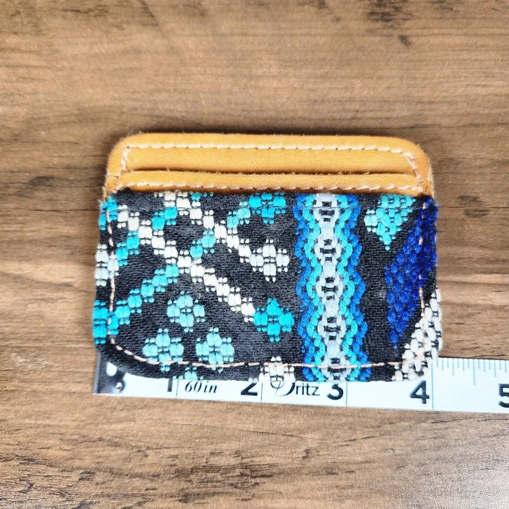 Southwestern Wallet Card Holder Handmade Leather